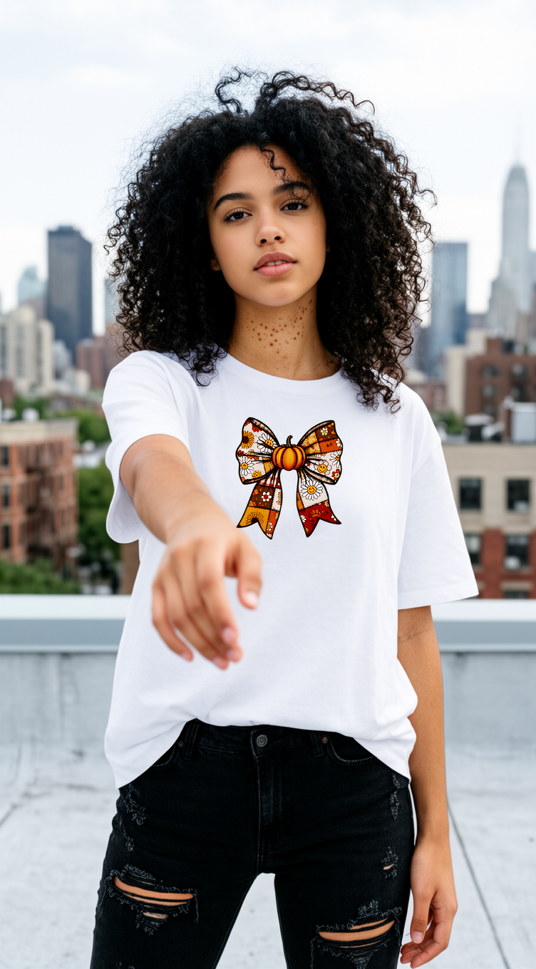 Pumpkin & Bow (Oversize)